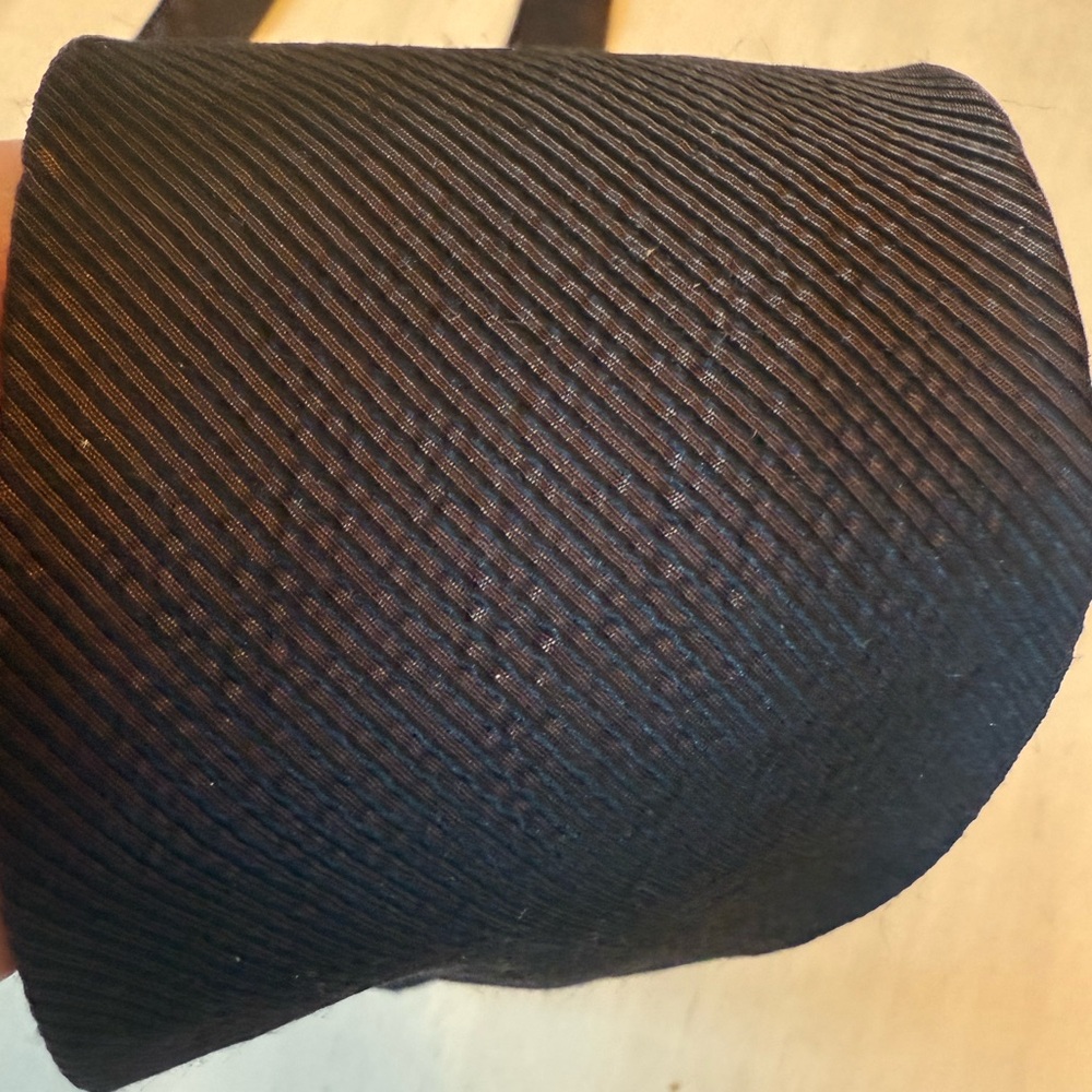 Vintage Calvin Klein 100% Silk Necktie Made in USA  Chocolate Textured Pattern